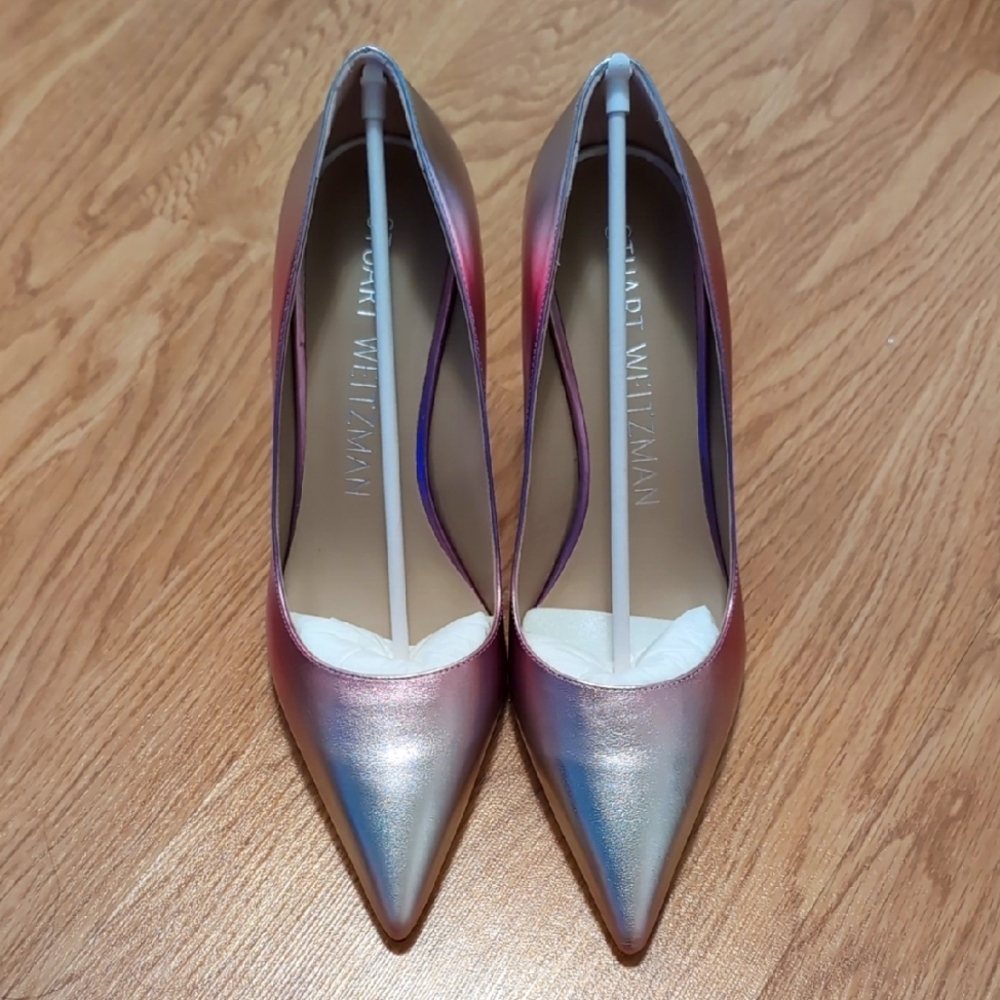Stuart Weitzman Women's Lilac Multi Degradé Metallic Heels